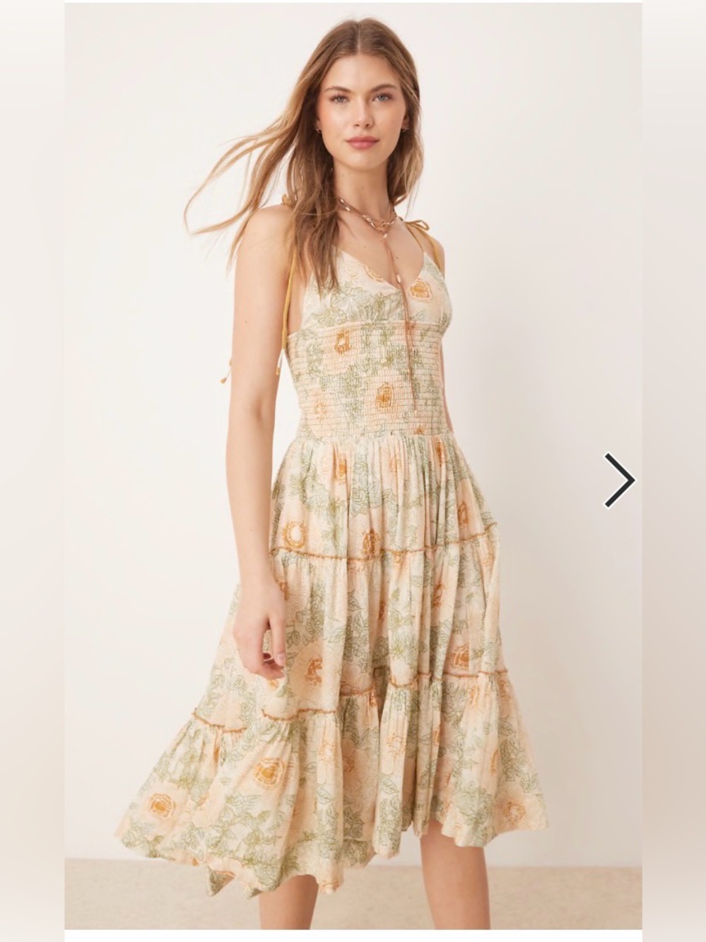 FREE PEOPLE Adriel Midi Dress size small - Picture 8 of 13